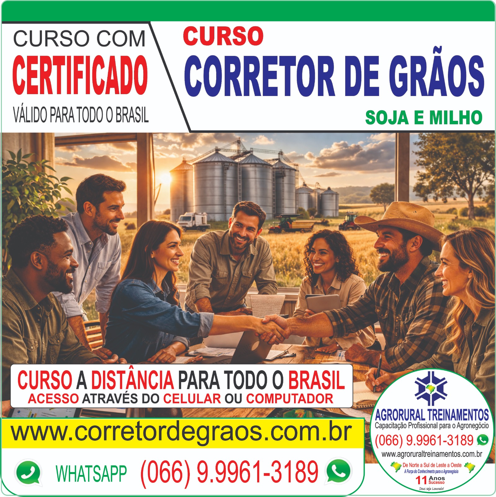 Curso de Corretor de Grãos: Soja e Milho